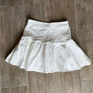 Full Tilt White Pleated Tennis Skirt Cotton Stretch Coquette Size M